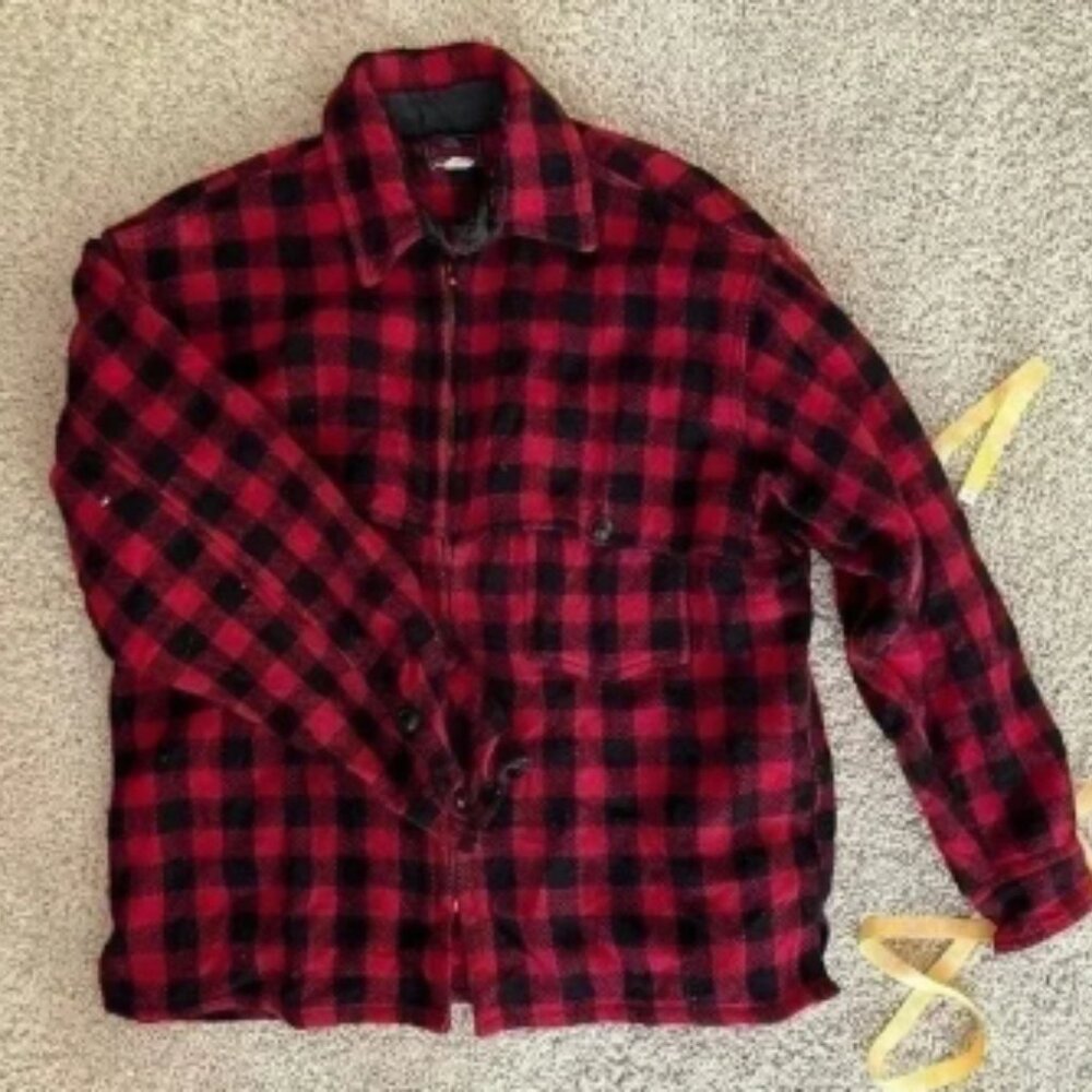 Vintage Johnson cruiser plaid wool jacket